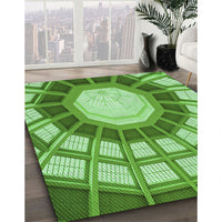 Patterned Green Rug, pat671grn