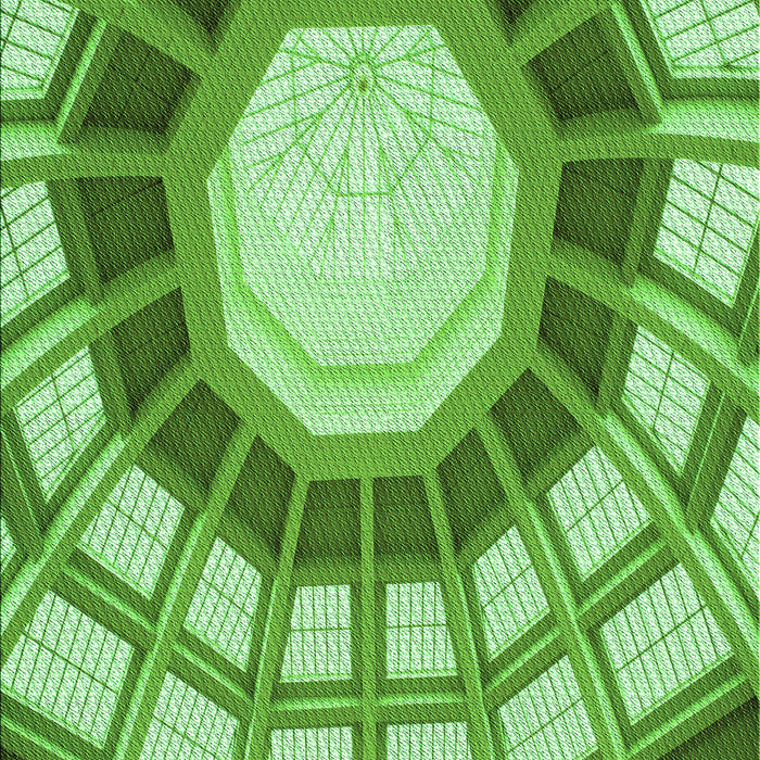 Patterned Green Rug, pat671grn