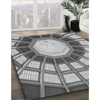 Patterned Cloud Gray Rug, pat671gry
