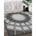 Machine Washable Transitional Cloud Gray Rug in a Family Room, wshpat671gry