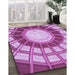Machine Washable Transitional Violet Purple Rug in a Family Room, wshpat671pur