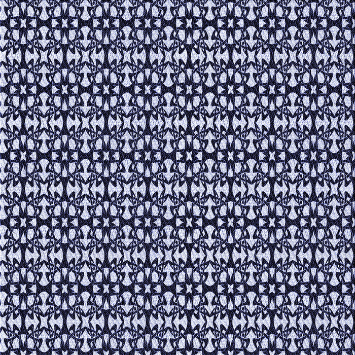 Round Machine Washable Transitional Night Blue Rug, wshpat672blu