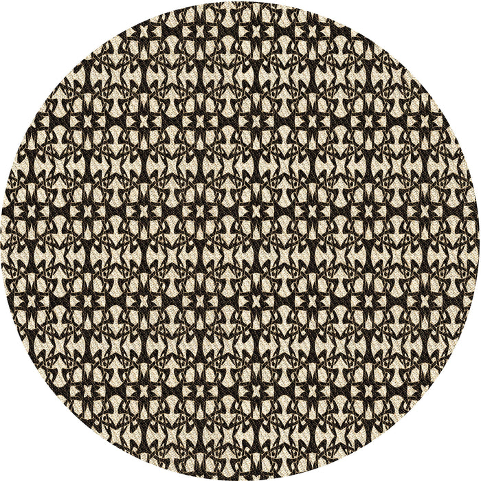 Square Patterned Midnight Gray Rug, pat672brn