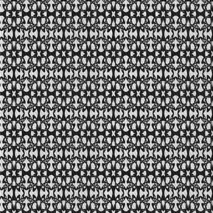 Round Patterned Midnight Gray Rug, pat672gry