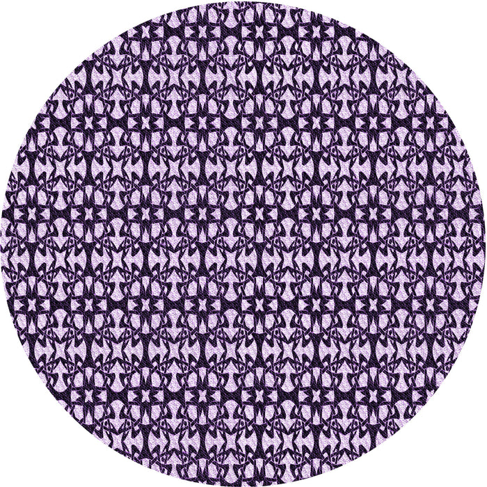 Square Patterned Dark Purple Rug, pat672pur