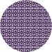 Square Machine Washable Transitional Dark Purple Rug in a Living Room, wshpat672pur