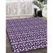 Machine Washable Transitional Dark Purple Rug in a Family Room, wshpat672pur