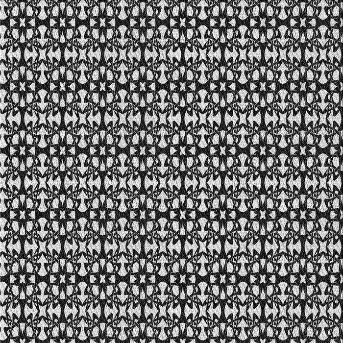 Square Patterned Mid Gray Novelty Rug, pat672