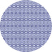 Square Patterned Periwinkle Purple Rug, pat673blu