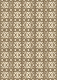 Machine Washable Transitional Brown Rug, wshpat673brn