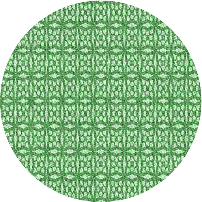 Square Patterned Pastel Green Rug, pat673grn