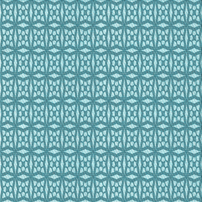 Round Machine Washable Transitional Blue Rug, wshpat673lblu