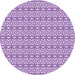 Square Patterned Mauve Purple Rug, pat673pur