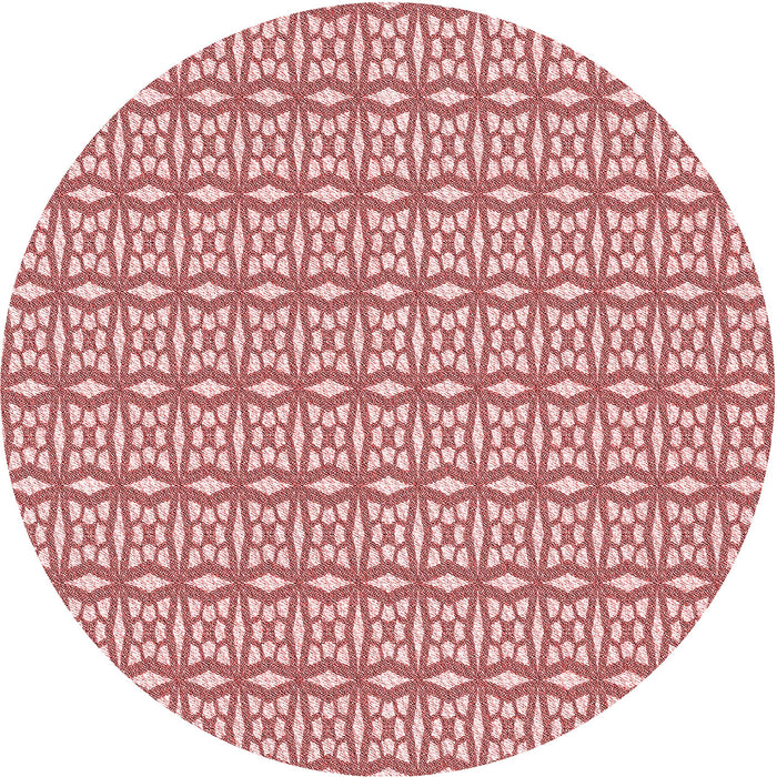 Square Patterned Red Rug, pat673rd
