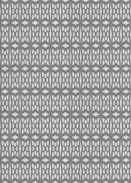 Patterned Carbon Gray Novelty Rug, pat673