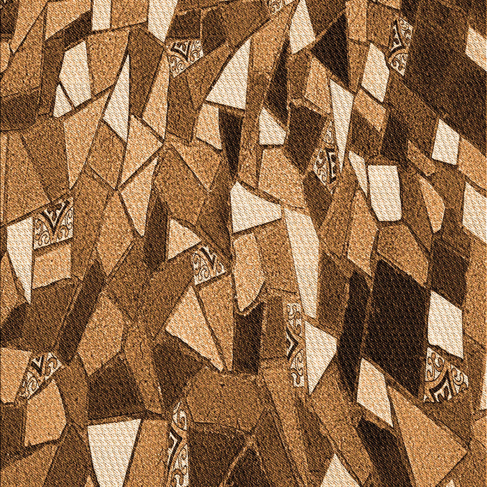 Patterned Red Brown Rug, pat674org