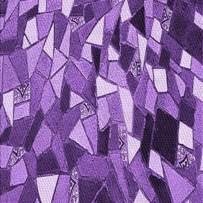 Machine Washable Transitional Purple Rug, wshpat674pur