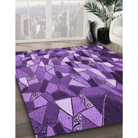 Patterned Purple Rug, pat674pur