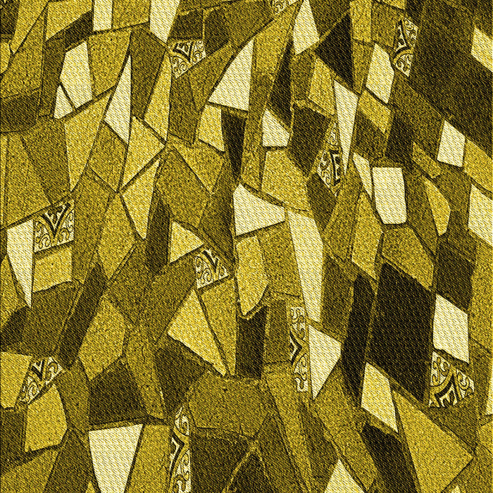 Patterned Yellow Rug, pat674yw