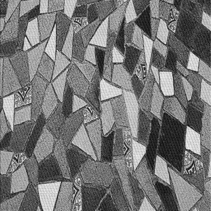 Machine Washable Transitional Dark Gray Rug, wshpat675gry