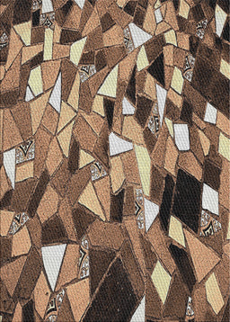 Machine Washable Transitional Bakers Brown Rug, wshpat675