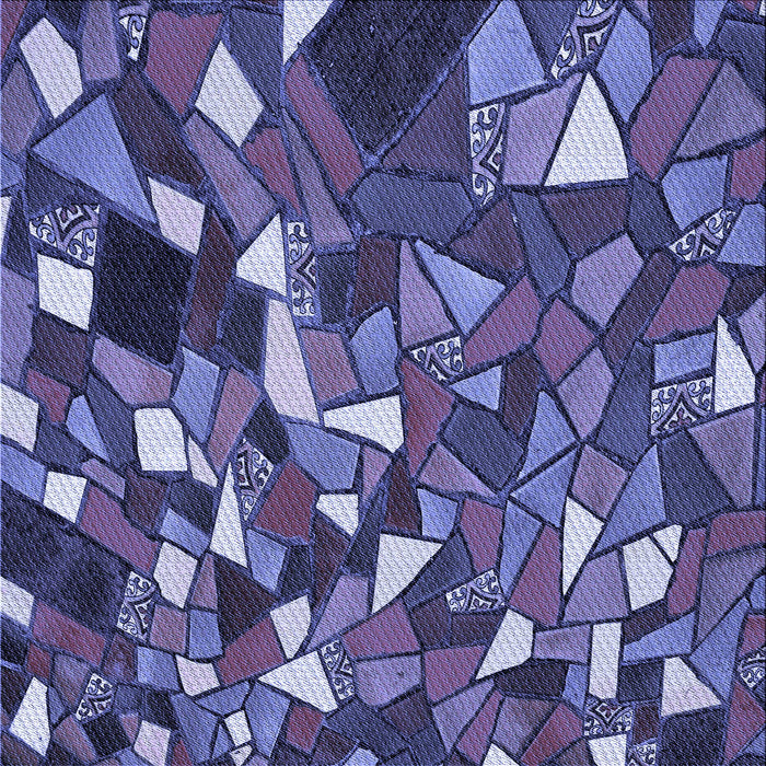 Round Machine Washable Transitional Blue Rug, wshpat676blu