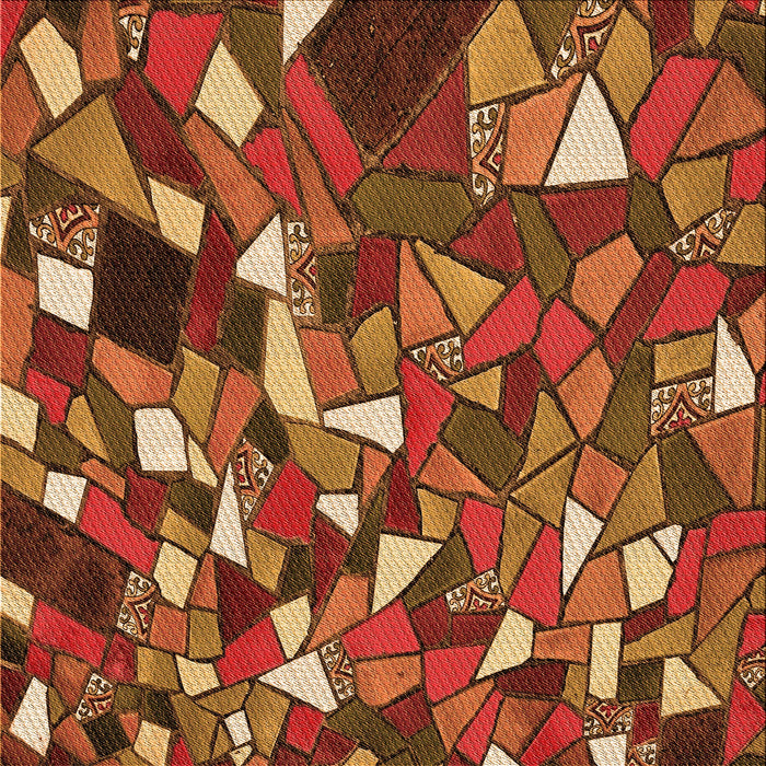 Round Machine Washable Transitional Orange Rug, wshpat676org