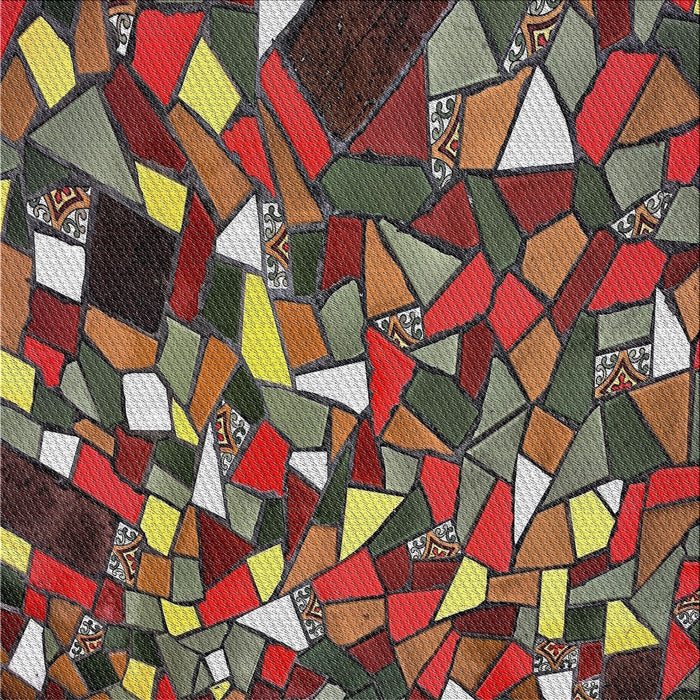 Sideview of Machine Washable Transitional Brown Rug, wshpat676