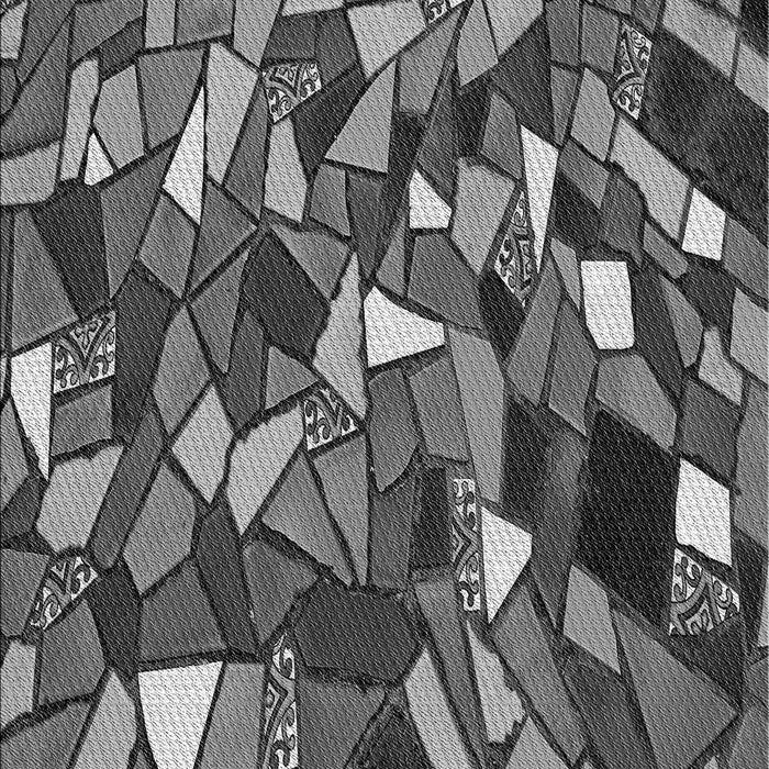 Patterned Dark Gray Black Rug, pat677gry