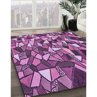 Patterned Orchid Purple Rug, pat677pur