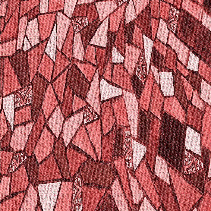 Patterned Red Rug, pat677rd