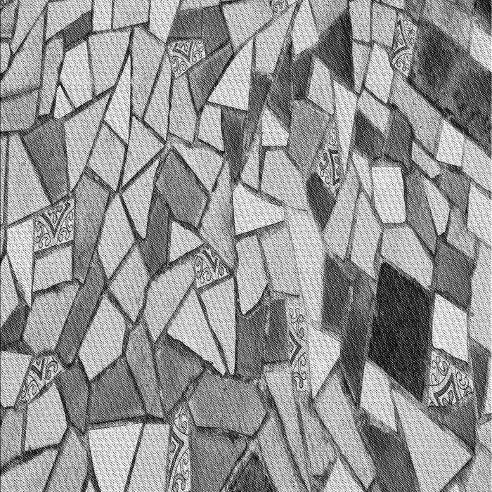 Patterned Carbon Gray Rug, pat678gry