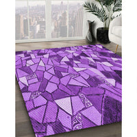 Patterned Purple Rug, pat678pur