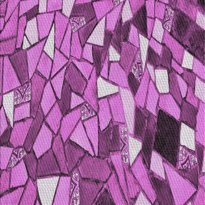 Patterned Violet Purple Modern Rug, pat678