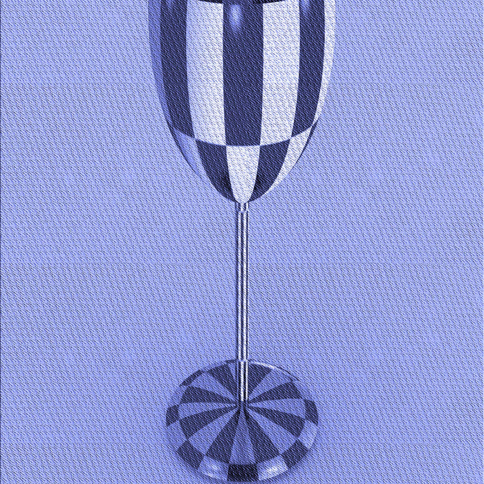 Patterned Jeans Blue Rug, pat679blu