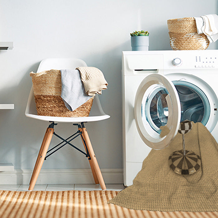 Machine Washable Transitional Yellow Orange Rug in a Washing Machine, wshpat679brn