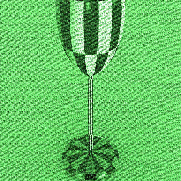 Machine Washable Transitional Neon Green Rug, wshpat679grn