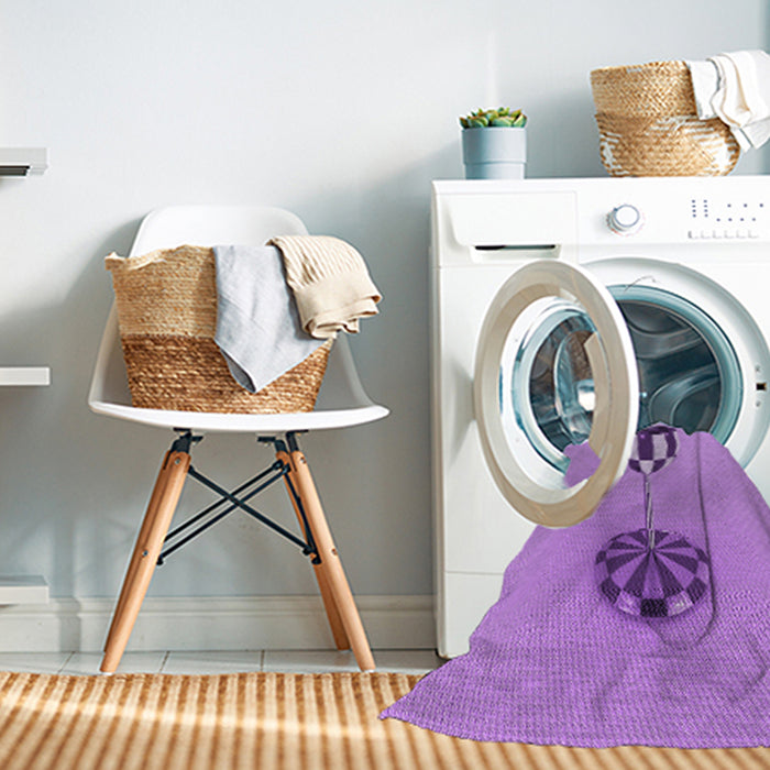 Machine Washable Transitional Violet Purple Rug in a Washing Machine, wshpat679pur