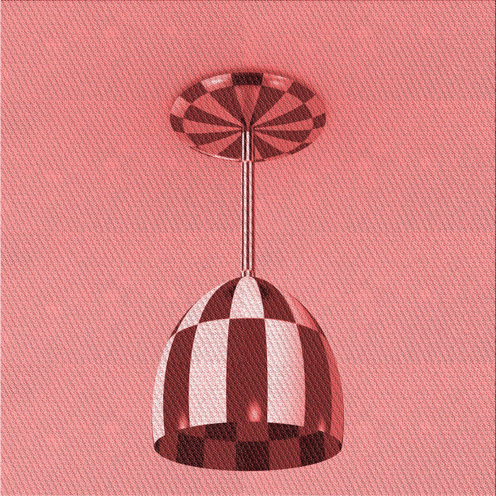 Round Patterned Red Rug, pat679rd