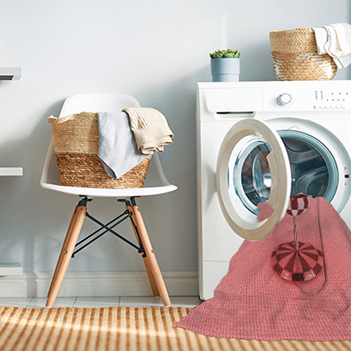 Machine Washable Transitional Red Rug in a Washing Machine, wshpat679rd