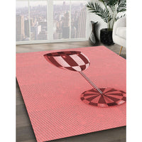 Patterned Red Rug, pat679rd