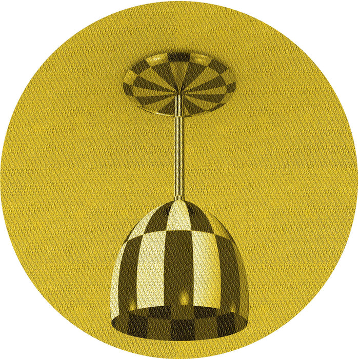 Square Machine Washable Transitional Dark Golden Brown Rug in a Living Room, wshpat679yw