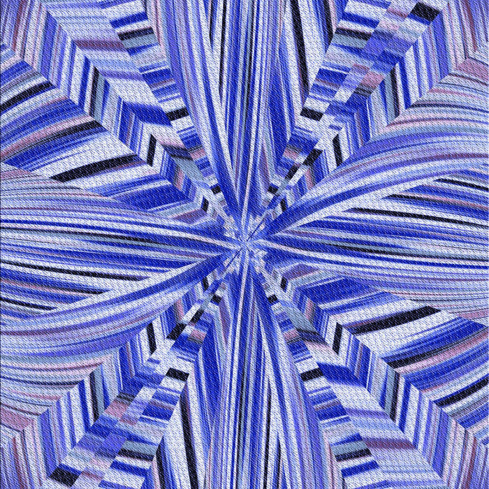 Patterned Jeans Blue Rug, pat680blu