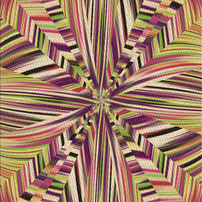 Patterned Metallic Gold Rug, pat680brn