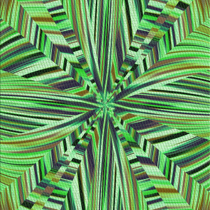 Patterned Green Rug, pat680grn