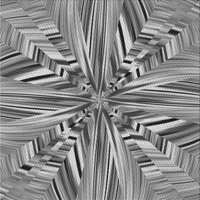 Round Patterned Cloud Gray Rug, pat680gry