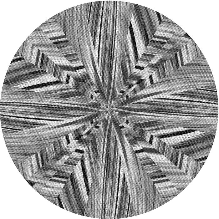 Square Patterned Cloud Gray Rug, pat680gry