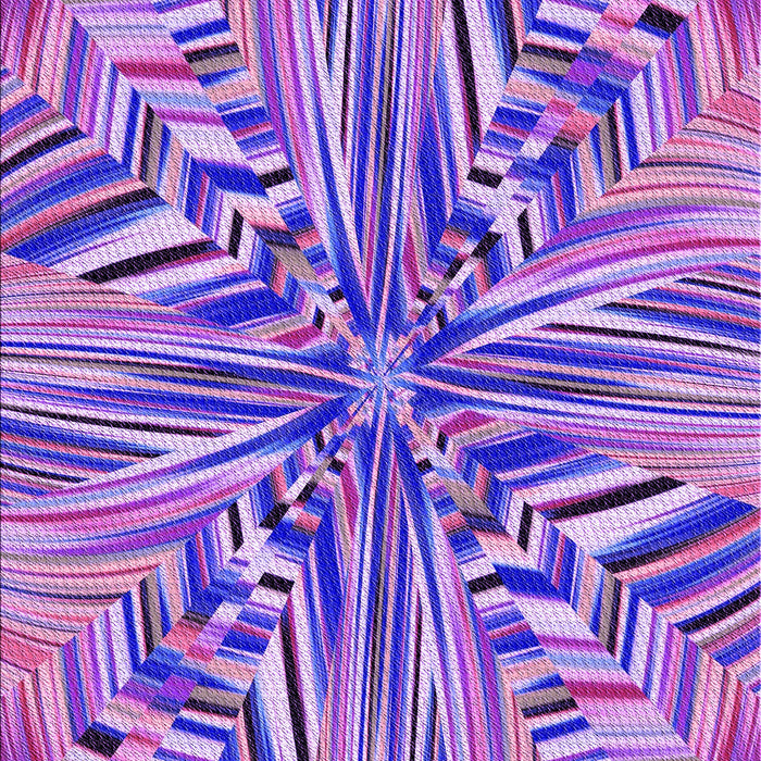 Patterned Blue Violet Purple Rug, pat680pur