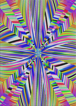 Patterned Bright Purple Modern Rug, pat680