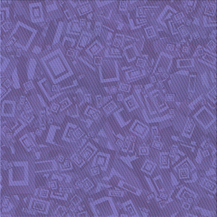 Round Machine Washable Transitional Amethyst Purple Rug, wshpat681blu